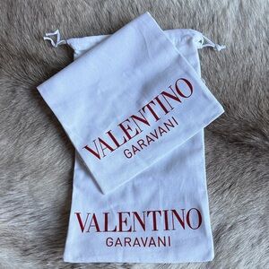 Valentino Garavani White Bags with Red Logo